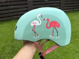 Micro vaikiškas šalmas (flamingai), dydis 52-56 cm