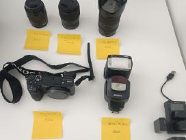 Sony Alfa A6500 fotoparato komplektas su priedais