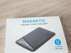 Magnetinis kortelių dėklas prie telefono