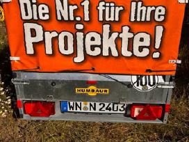 Automobilio priekaba 750 kg