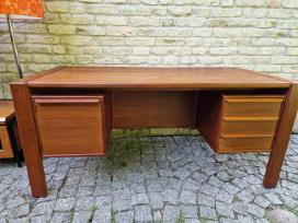 Vintažinis mid century tikmedžio rašomojo stalas
