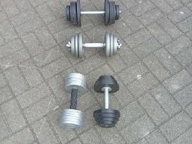 Hanteliai geri metaliniai keičiamo svorio