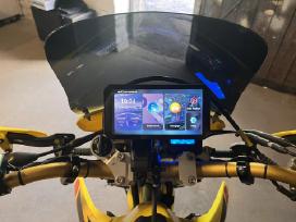 Motociklo Carplay dash cam navigacija ekranas