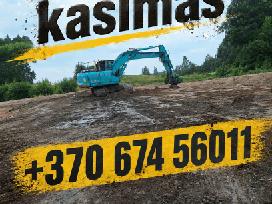 Tvekinių kasimas Visi žemės darbai