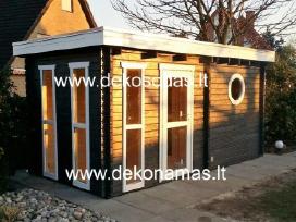 Medinė sauna „Baltic Amber“ 45 mm 480x240 cm