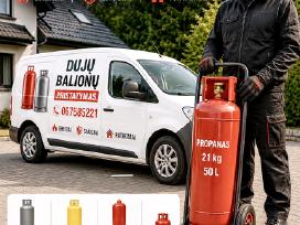 Duju balionai 11kg 27l. 21kg 50l. 33kg 79l