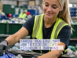 Darbas Vokietijoje – taros rūšiavimas, iki 2500 €