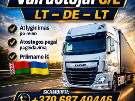 C/e kategorijos vairuotojų tarptautiniams reisams