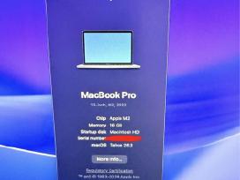 Parduodamas Apple MacBook Pro 13 (2022, M2)