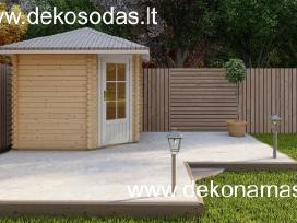 Kampinis medinis sodo namelis 40 mm, 260260 cm