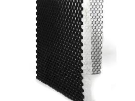 Plastikinis korys skaldai Hdpe 120x80x2 cm (juodas
