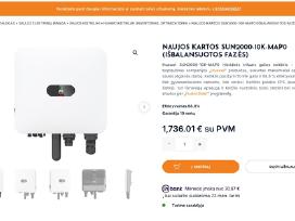 Huawei hibridinis inverteris kaupiklis 10kw 15kwh