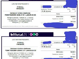 2 sėdimi bilietai į Pitbull koncertą 07.31 pigiau