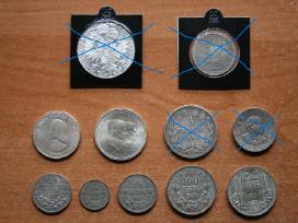 Įvairios monetos (beveik sidabro metalo kainomis)