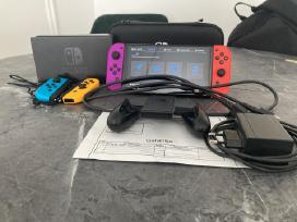 Nintendo Switch Oled (atrištas)64gb+ 256 micro Sd