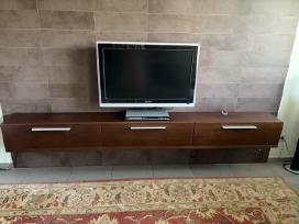 TV pakabinama spintelė naturali wenge faneruotė