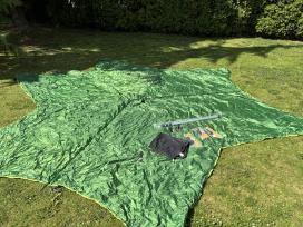 Tentsile palapinės apsauga nuo lietaus