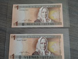 1 litas 1994 metų Unc, bankinis stovis.