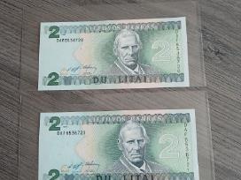 2 litai 1993 metų Unc, bankinio stovio.