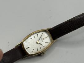Moteriškas omega paauksuotas mechaninis laikrodis