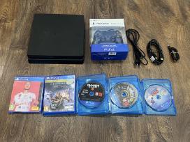 Playstation 4 Slim, Black,500gb/pultas/5 žaidimai