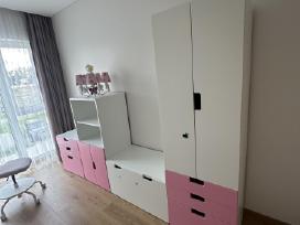 Mergaitės kambario spintos baldai Ikea