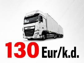 Darbas vairuotojams Vokietijoje Bdf 130 Eur/k.d.