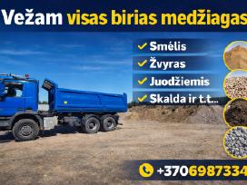 Smelis. Juodžemis. Skalda. Žvirgždas. Žvyras.