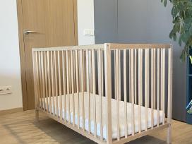 Ikea lovelė Sniglar + dvipusis kokosų čiužinys