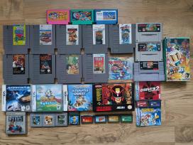 Nes, Snes, DS, N64, GB, Gba, Famicom žaidimai