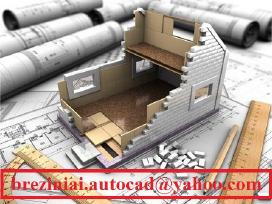 Statinių projektavimas, brėžiniai su Autocad