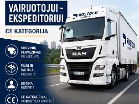 Vairuotojas - ekspeditorius CE kategorija