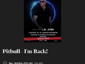 2 pitbull koncerto bilietai