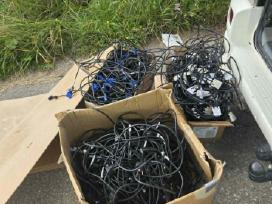 Maitinimo, Vga, Usb, Dvi-d laidai ir Displayport–d