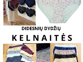 Kelnaitės moteriškos nuo XL iki 8 XL