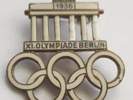 1936 Berlynas Xi Olimpinių Žaidynių ženklelis
