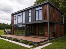 Modulinis plieninio karkaso namas – tik €99/m²
