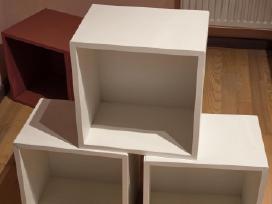 Ikea Eket spintelės (baltos, 3 vnt)