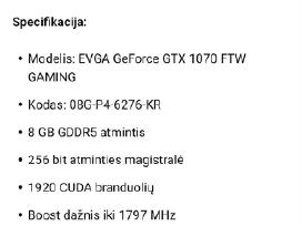 Evga Geforce 1070 8gb