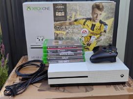 Xbox One S 1tb su dėže ir žaidimais