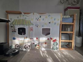 Ikea Kura dvipusė vaikiška lova su čiužiniu