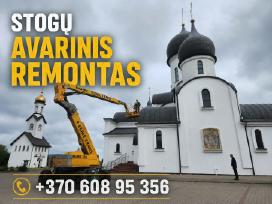 Stogo avarinis remontas Klaipėdoje +370*608*95356