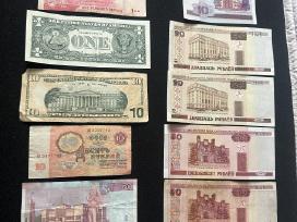 10 banknotu is Lt Rus Usa Pak Blr