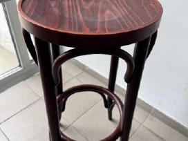 Natūralaus medžio Thonet stiliaus baro kėdė