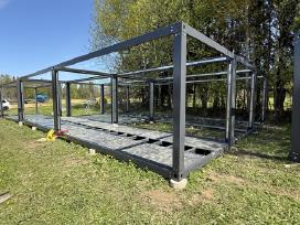 Sustiprinti 3x6 m rėmai su Mgo grindimis