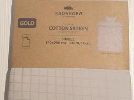 Cotton sateen gold patalines komplektas