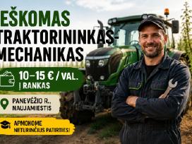 Ieškomas traktorininkas–mechanikas