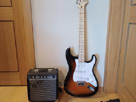 Elektrine Gitara Squier Su kolonėle ir dėklu