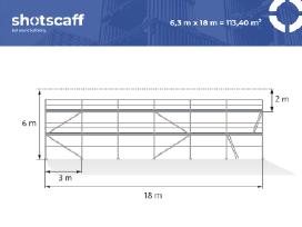 Plettac aliuminio fasadiniai pastoliai 110 m²