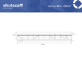 Plettac aliuminio fasadiniai pastoliai 129 m²